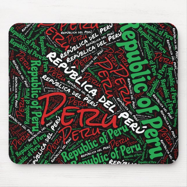 Perus Flagga Patriotic Musmatta (Framsidan)