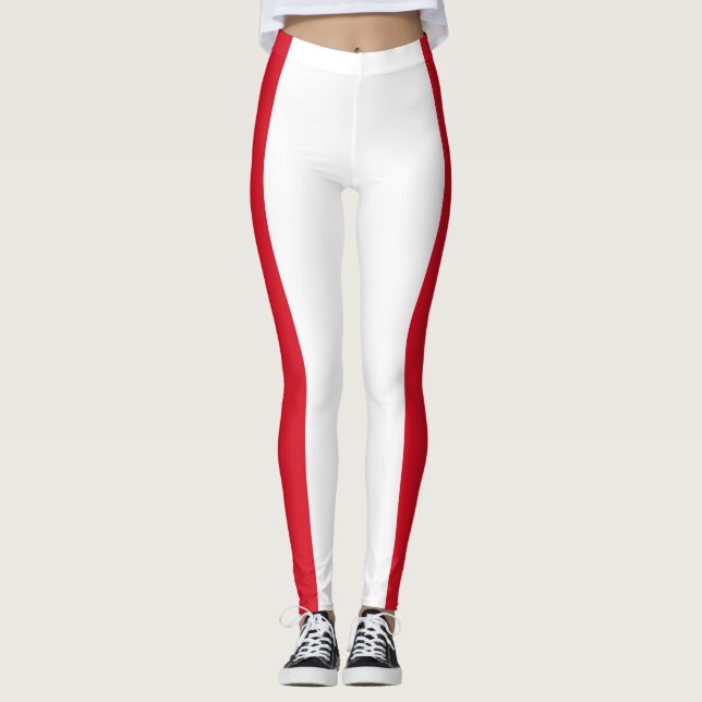 Perus flagga (Peruanska Flagga) Leggings (Framsida)