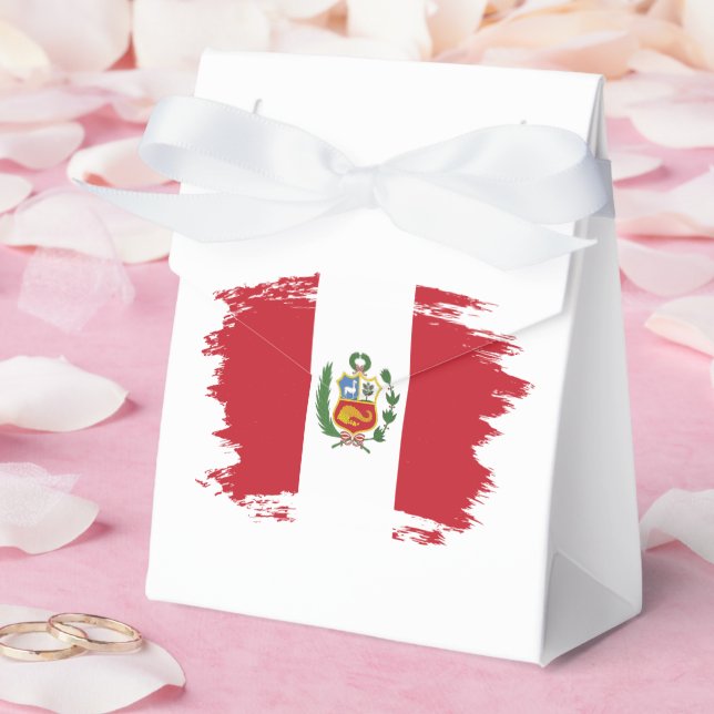 Perus flagga presentaskar (Bröllop)