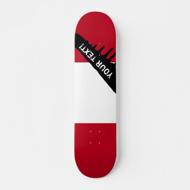Perus flagga skateboard bräda 20 cm (Framsida)