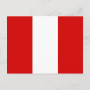Perus Flagga Vykort