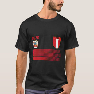 Perus fotboll Jersey 2020 Perus Fotboll T Shirt