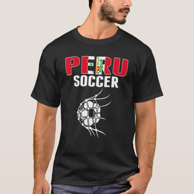 Perus fotbolls-EM i den peruanska fotboll S T Shirt (Framsida)