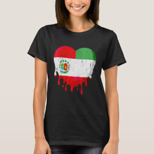 Perus Italien Flagga Heart Citizen Drinking Grown T Shirt