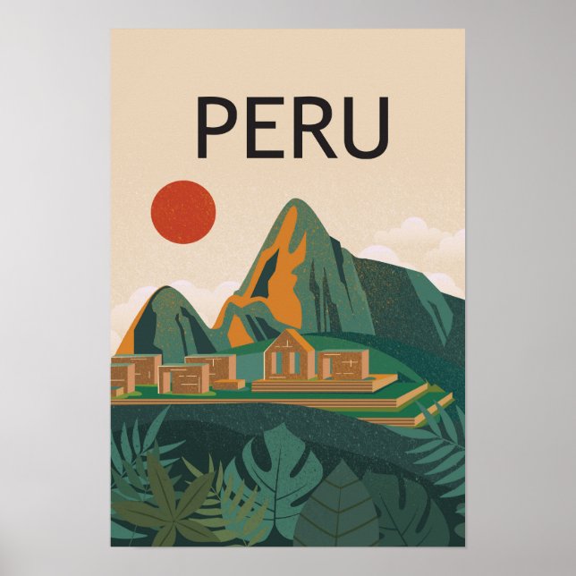 Perus machu picchu poster (Framsidan)