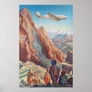 Perus Poster av Incas Vintage resor