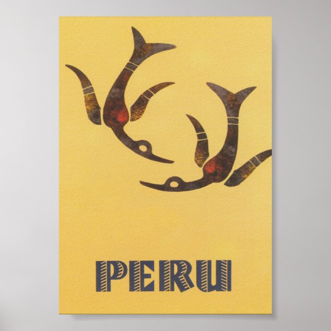 Perus Retro Vintage resor Poster (Framsidan)