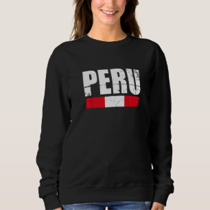 Perus Vintage Perus Flagga 2 T Shirt