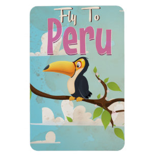 Perus Vintage resor Poster Magnet