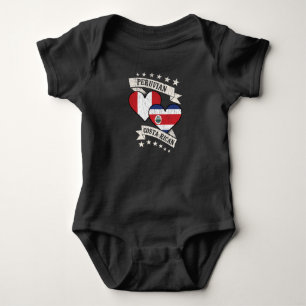 Peruvian Costa Rican Heart Flaggor Peru Costa Rica T Shirt