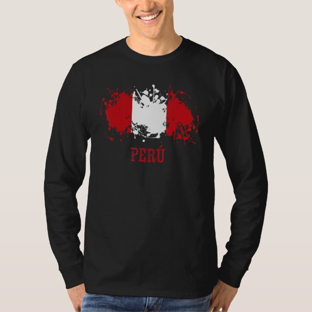 Peruvian enthusiasts for Perú and Peru T Shirt (Framsida)