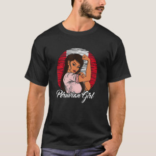 Peruvian Flagga Peru Peruvian Girl T Shirt