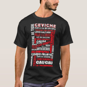 Peruvian Food Peru Foodie Chef Gastronomy Gift T Shirt