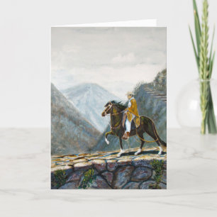 Peruvian Horse on Mountain Trail Tack Kort
