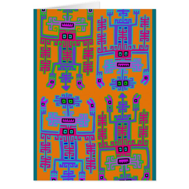 Peruvian Kung Hälsningskort (Framsidan)