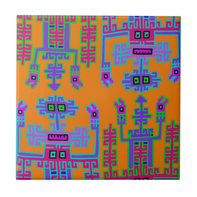 Peruvian Kung Kakelplatta (Framsidan)