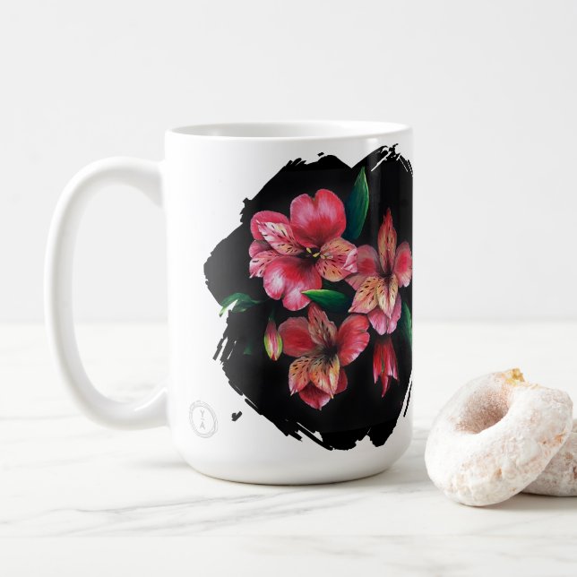 Peruvian Lily Love is the answer love mug Kaffemugg (Med munk)