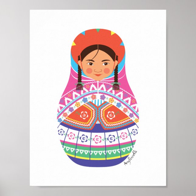 Peruvian Matryoshka Poster (Framsidan)