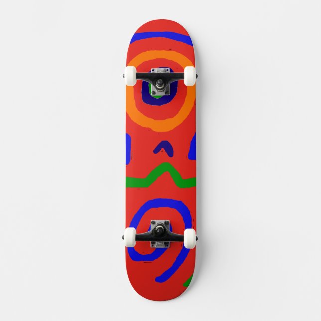 Peruvian Tribal Indian Inca Bird Skateboard (Framsida)