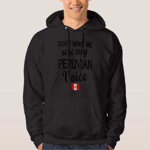 Peruvian Voice Peru Flagga Peruvian Roots Hoodie