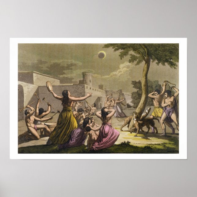 Peruvianernas terror under en förmörkning av m poster (Framsidan)