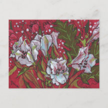 Peruvianska liljor vårblommor blomstermönster skis