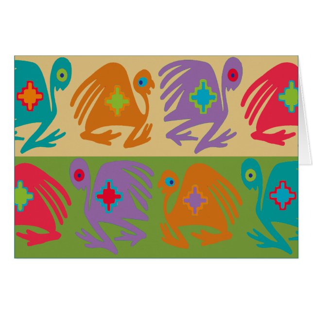 Peruviska fåglar hälsningskort (Framsidan Horizontal)
