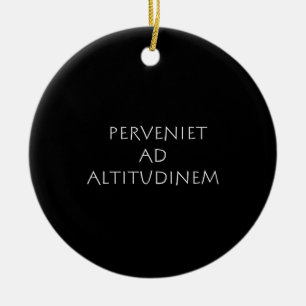 Perveniet ad altitudinem julgransprydnad keramik