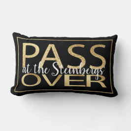 Pesach 13 x 21 Pillow Passover Classic Guld Lumbarkudde