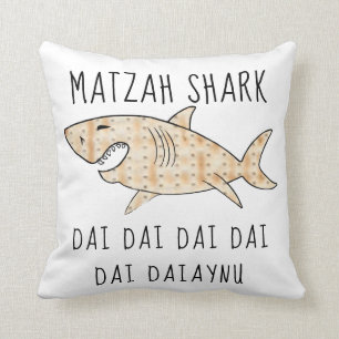 Pesach 16 x 16 Daiaynu Matzah Shark Kudde