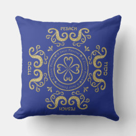 Pesach 20/20’ Pillow "Elegant Blue/Guld" Kudde