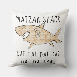 Pesach 20 x 20 Daiaynu Matzah Shark Kudde