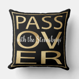 Pesach 20 x 20 Pillow Passover Classic Guld Kudde