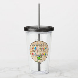 Pesach Acrylic Tumbler 16 oz Kids' Bord Take Away Mugg