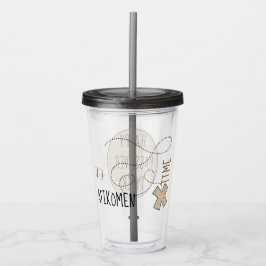 Pesach Arylic Tumbler 16 oz Det är Afikomen Time Take Away Mugg