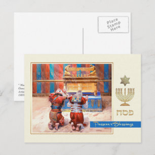 Pesach Blessings. Fin konst Vykort