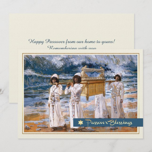 Pesach Blessings. Konsthöjningskort för finkonst Kort (Fram/baksida)