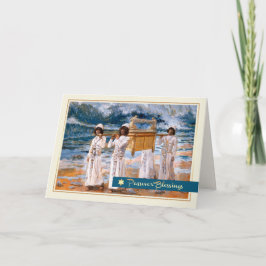 Pesach Blessings. Konsthöjningskort för finkonst Kort