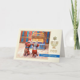 Pesach Blessings. Konsthöjningskort för finkonst Kort