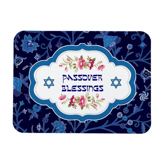 Pesach Blessings. Shalom vid Pesach Gift Magnets Magnet (Horisontell)