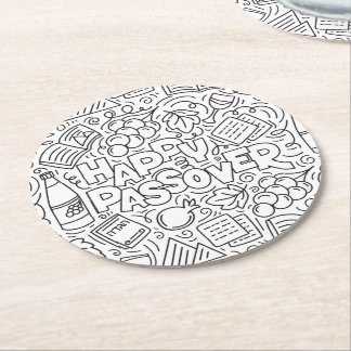 Pesach Coaster Underlägg Papper Rund