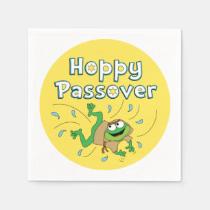 Pesach Cocktail Napkins "Hoppy Pover" Pappersservett
