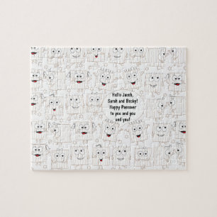 Pesach Funny Matzah Joke Puzzle för barn Pussel