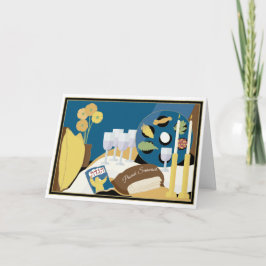 Pesach Greeting Card "Passover Seder Middag" Kort
