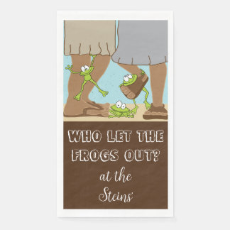 Pesach Guest Towel Napkins Bcgd de Frogs ut Pappersservett