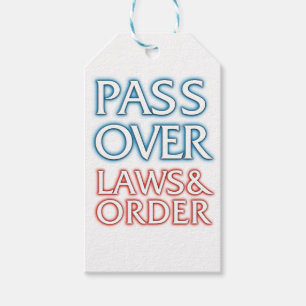 Pesach. Lagar och ordning. Jewish Humor Gift Idea Presentetikett