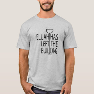 Pesach Manar Basic Funny T-Shirt Elijah byggnad