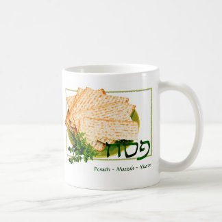"Pesach, Matzah, Maror" påskhögtidmugg Kaffemugg