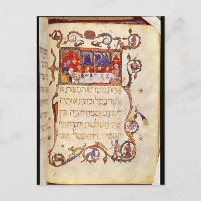 Pesach Meal, norra Spanien Vykort (Framsida)