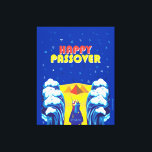 Pesach Moses & Israelites' Exodus pop Art Paint Canvastryck<br><div class="desc">Pesach Abstrakt Modern Art Poster murdekan. Abstrakt av Futuristiska i poppkonsten Illustration Färgfull Poster för Pesach är den judiska frihetens helgdag, som hedrar minnet av israelernas utvandring med moséer från slaveri i Egypten. Varje vår, judar från värld runt räknar om Pessings vattendelsberättelse om inlösen vid en festmåltid som heter Seder....</div>
